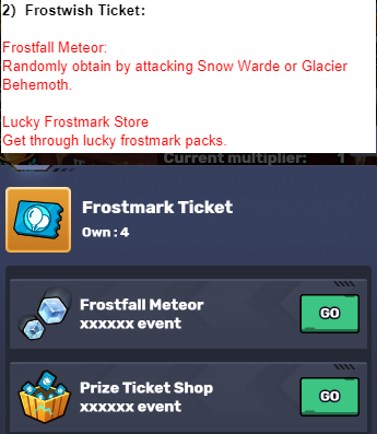 Frostwish Ticket